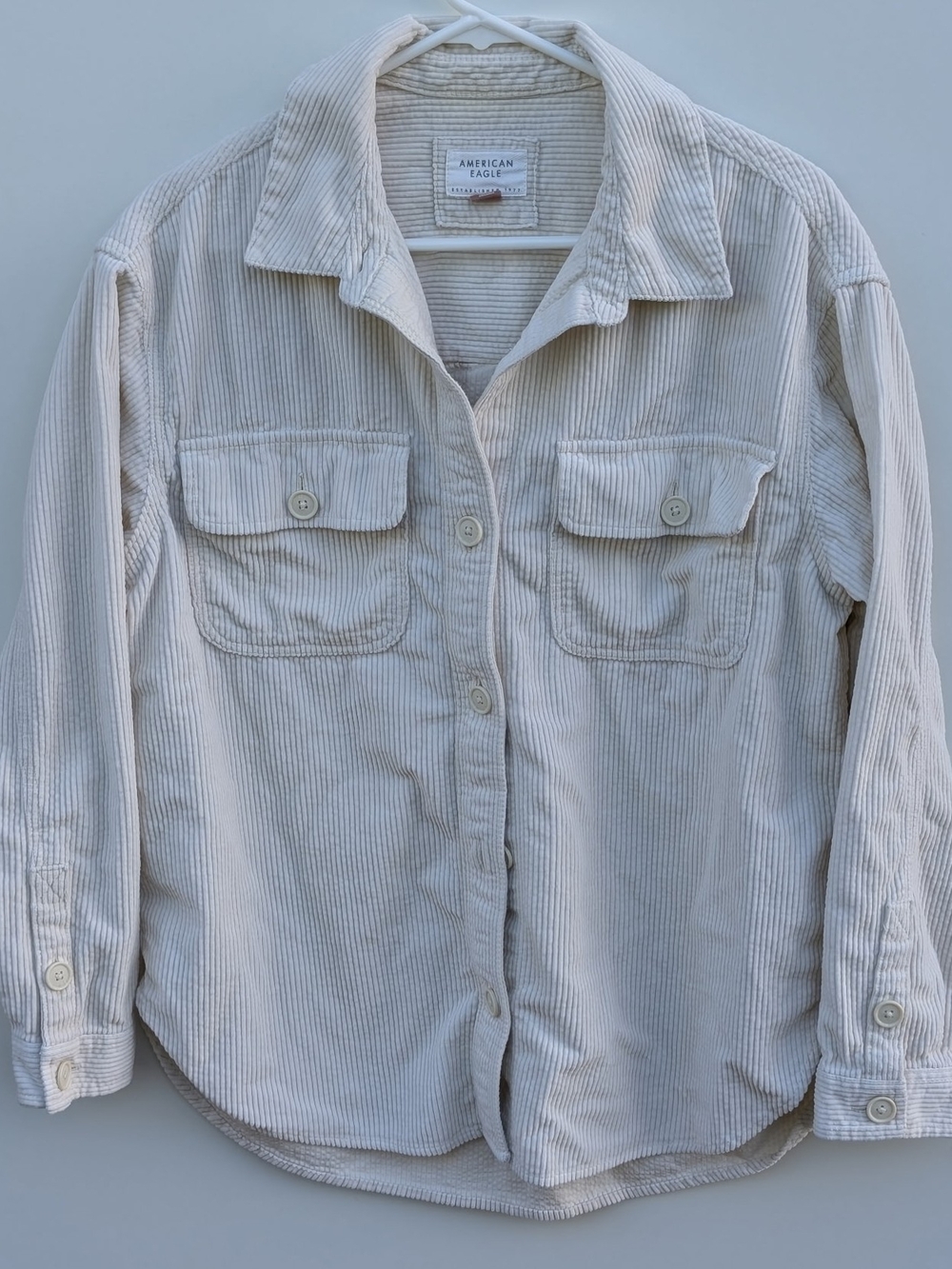 Women's American Eagle Oversized Corduroy Shirt Jacket Small